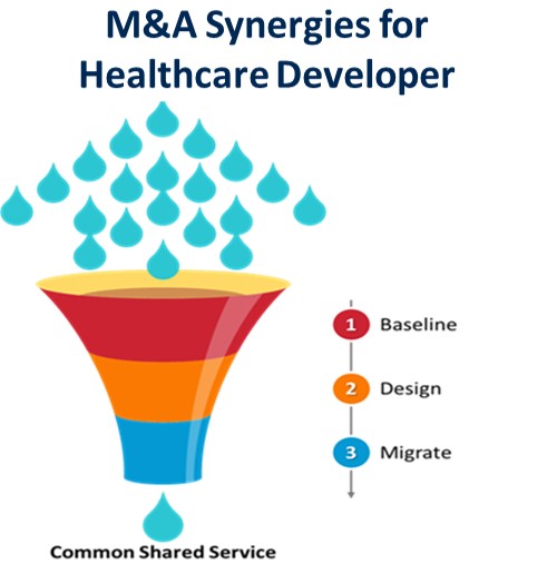 Merger of 25 Practices of a Healthcare Application Developer
